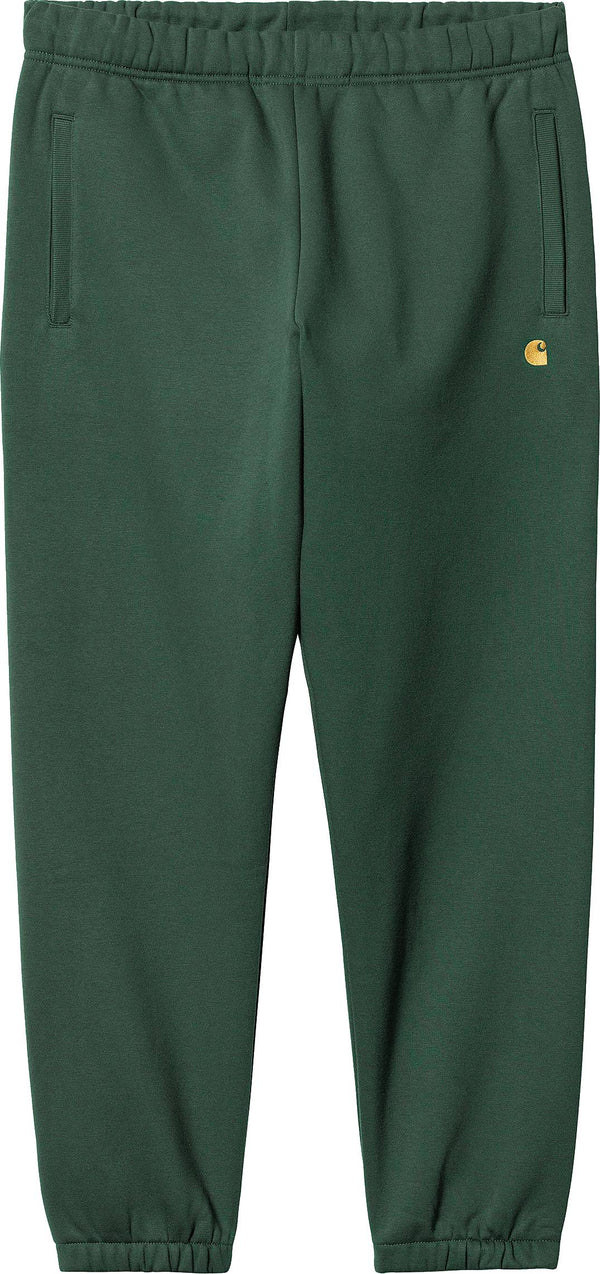 Carhartt Wip pantaloni Chase Sweat Pant discovery green