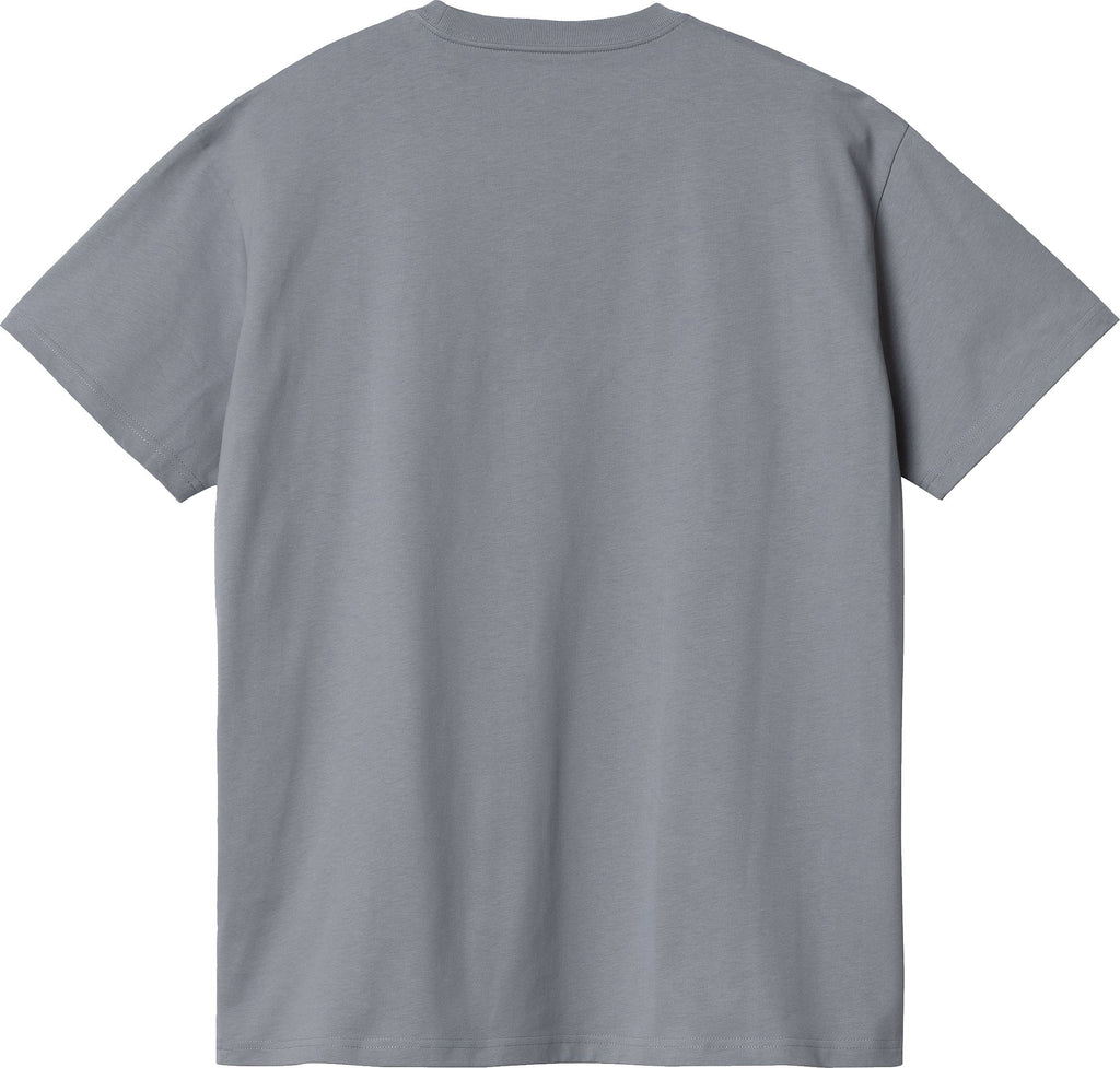  Carhartt Wip T-shirt S/s Chase Tee Mirror Grigio Uomo - 2