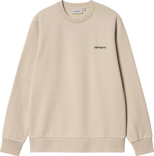 Carhartt Wip felpa Script Embroidery Sweat wall black