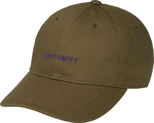  Carhartt Wip Cappello Canvas Script Cap Highland Cassis Uomo Verde