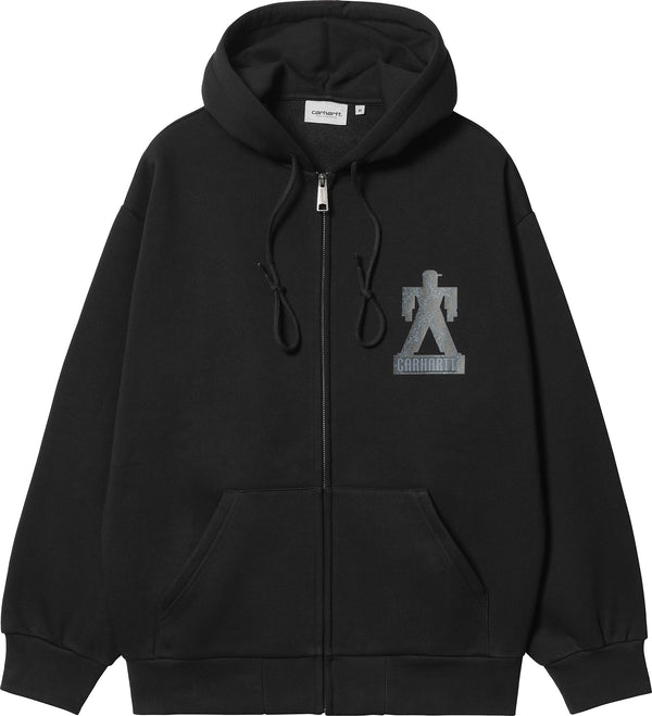 Carhartt Wip felpa Hooded Built Sweat Jacket black