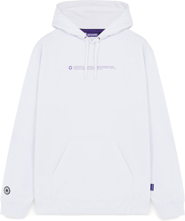 Octopus felpa Outline Logo Hoodie white