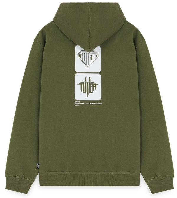 Iuter felpa Tab Hoodie army