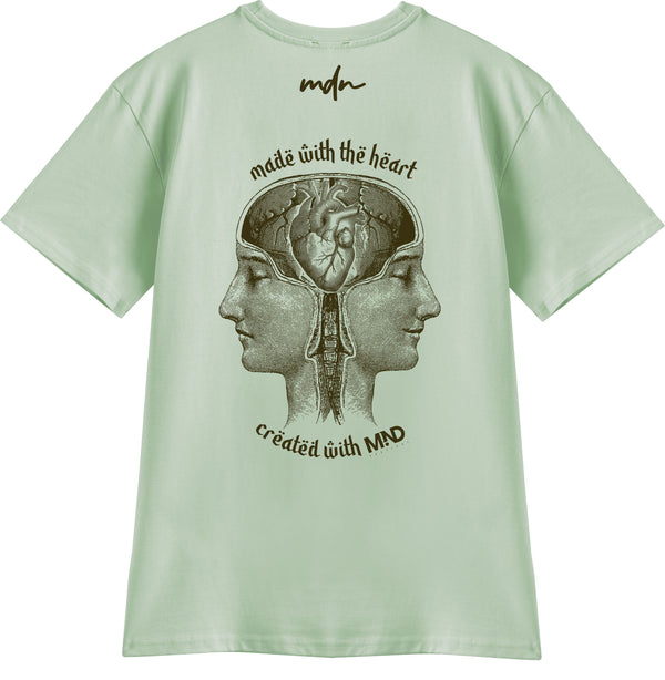 MDN t-shirt MDN x MIND Festival salvia moka