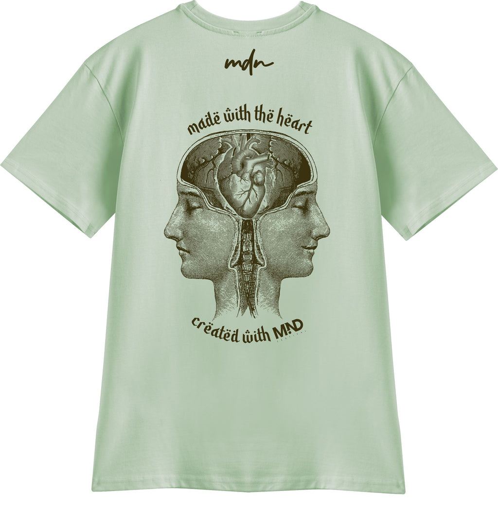  Mdn T-shirt Mdn X Mind Festival Salvia Moka Uomo Verde