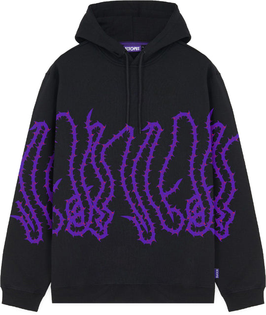  Octopus Felpa Thorns Hoodie Black Uomo Nero