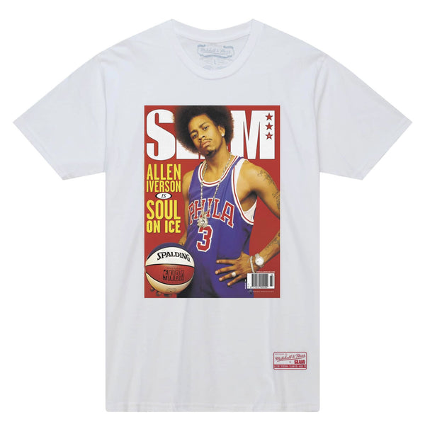 Mitchell & Ness t-shirt Nba Slam Cover Tee Allen Iverson white