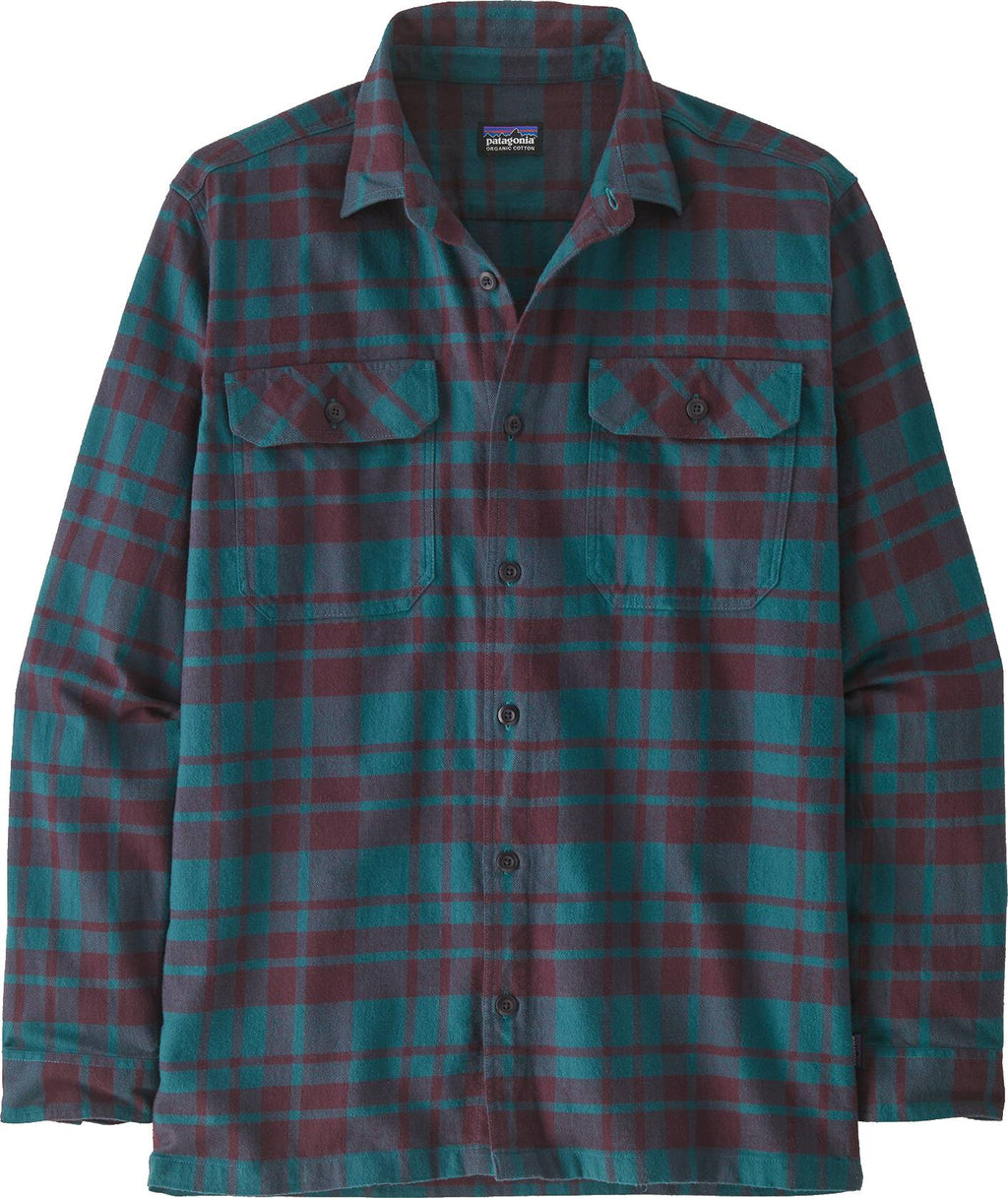  Patagonia Camicia Men's Long Sleeved Organic Cotton Midweight Fjord Flannel Shirt Ice Caps Belay Blue Multicolore Uomo - 1