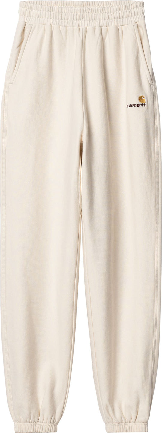  Carhartt Wip Pantaloni W American Script Sweat Pant Natural Donna Beige