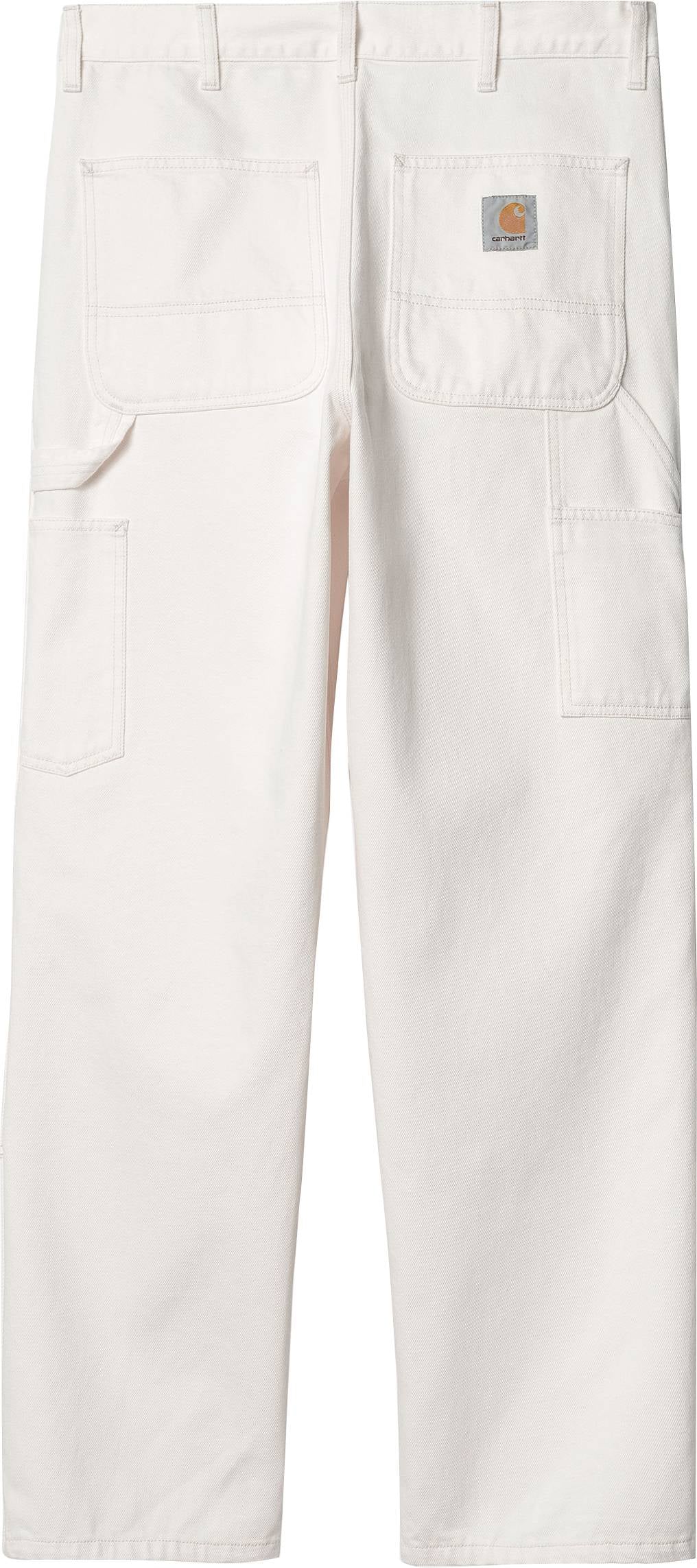  Carhartt Wip Jeans Double Knee Pant White Rinsed Bianco Uomo - 2