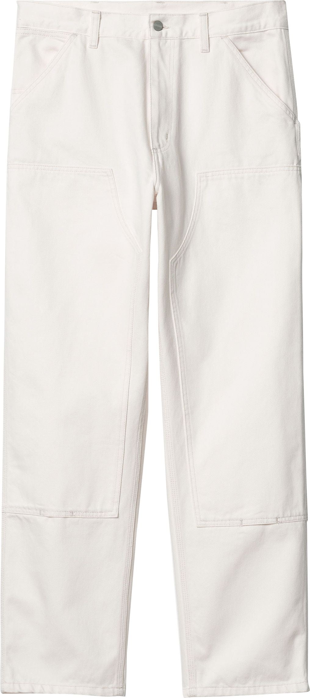  Carhartt Wip Jeans Double Knee Pant White Rinsed Bianco Uomo - 1