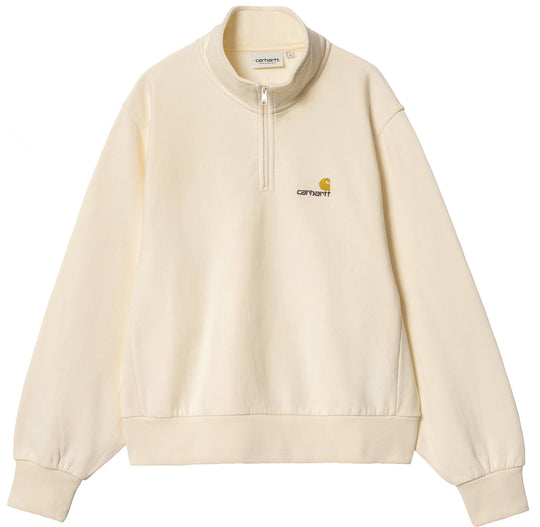  Carhartt Wip Felpa W American Script High Neck Sweat Natural Donna Beige