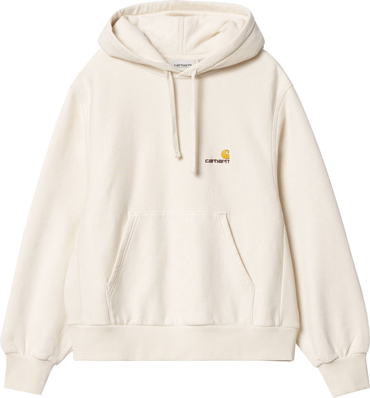  Carhartt Wip Felpa W Hd American Script Sweat Natural Donna Beige