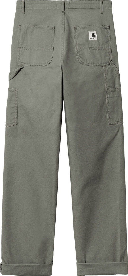  Carhartt Wip Pantaloni W Pierce Pant Smoke Grey Rinsed Donna Verde