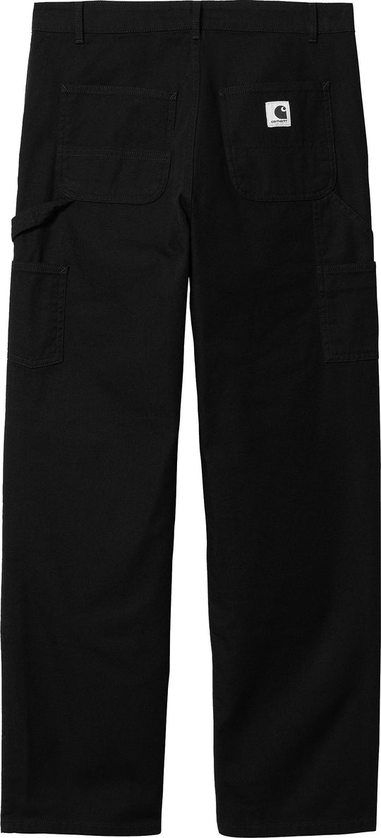  Carhartt Wip Pantaloni W Pierce Double Knee Pant Black Rinsed Donna Nero