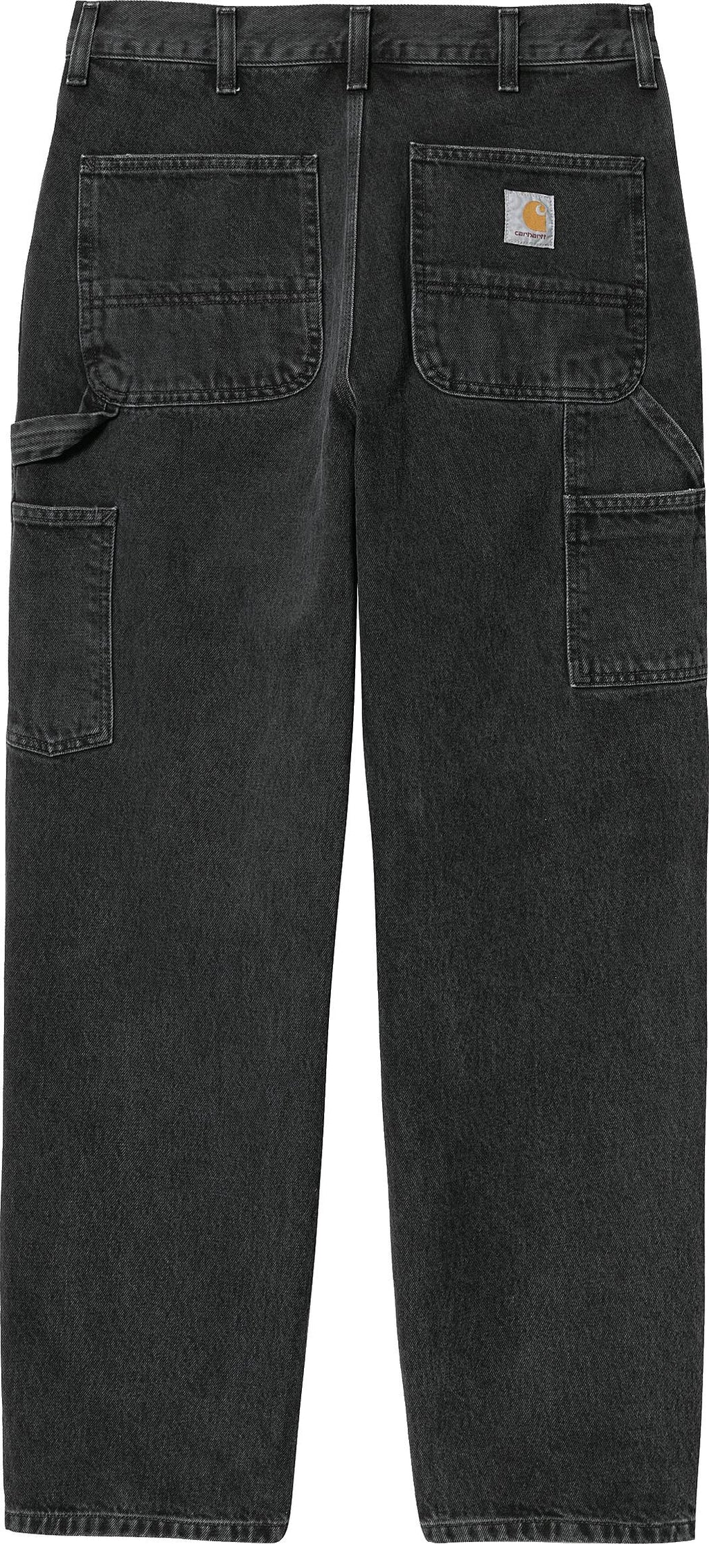  Carhartt Wip Jeans Single Knee Pant Black Stone Washed Nero Uomo - 1
