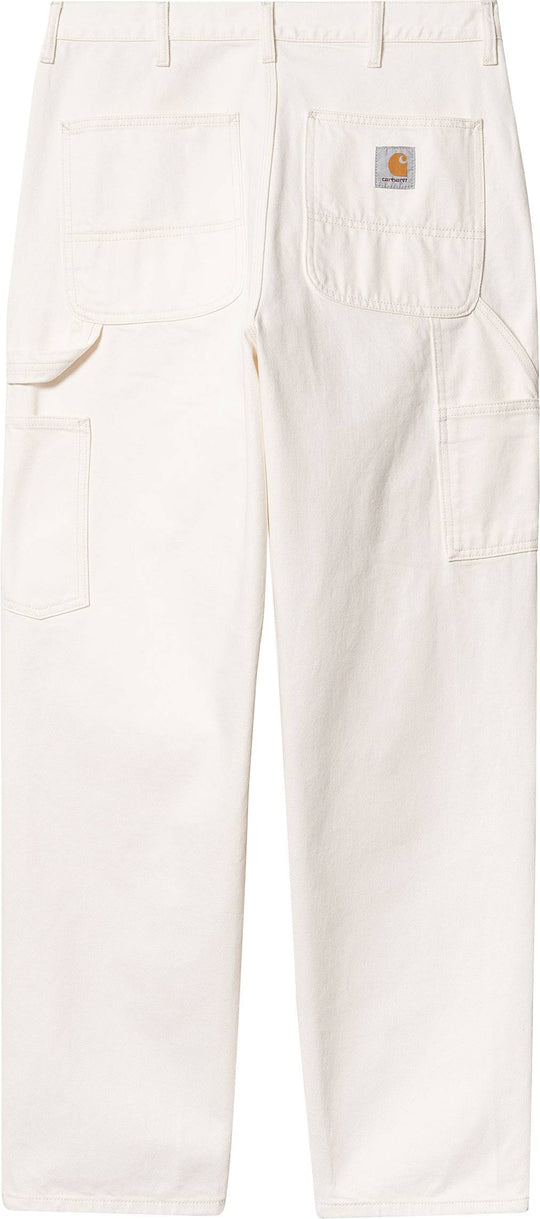  Carhartt Wip Jeans Single Knee Pant White Rinsed Uomo Bianco