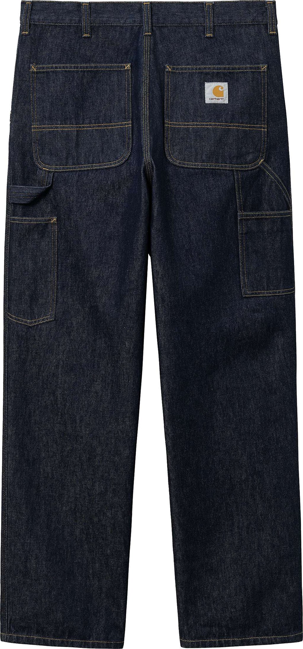  Carhartt Wip Pantaloni Single Knee Pant Blue Rinsed Uomo - 1