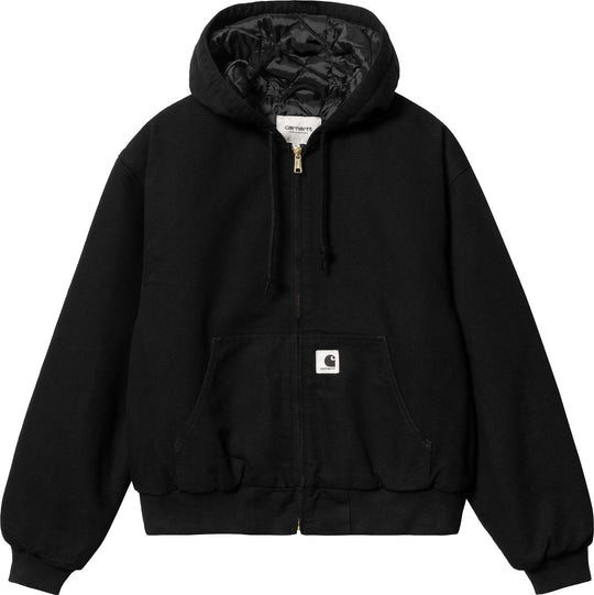  Carhartt Wip Giacca W Og Active Jacket Black Rinsed Donna Nero