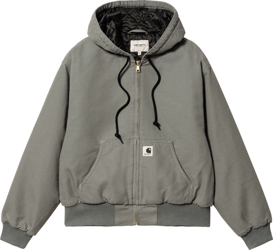  Carhartt Wip Giacca W Og Active Jacket Smoke Green Rinsed Donna Verde