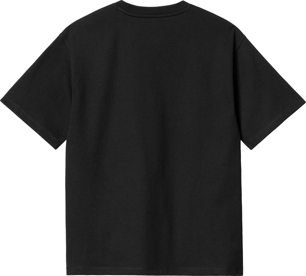  Carhartt Wip T-shirt W S/s American Script Tee Black Nero Donna - 2