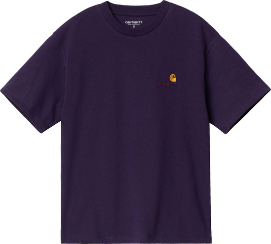  Carhartt Wip T-shirt W S/s American Script Tee Cassis Donna Viola