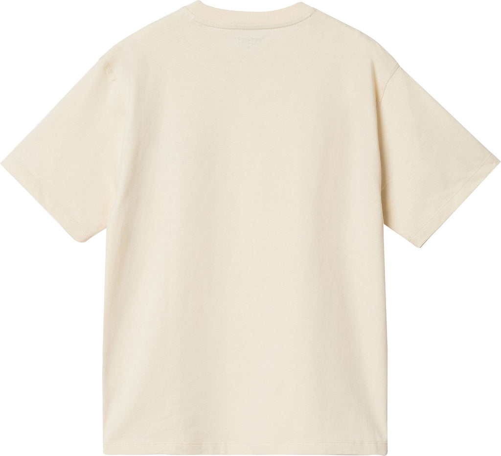  Carhartt Wip T-shirt W S/s American Script Tee Natural Beige Donna - 2