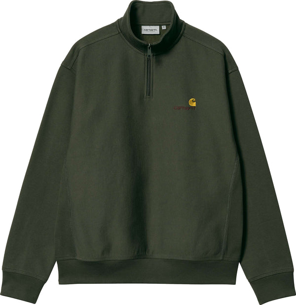 Carhartt Wip felpa Half Zip American Script Sweat plant