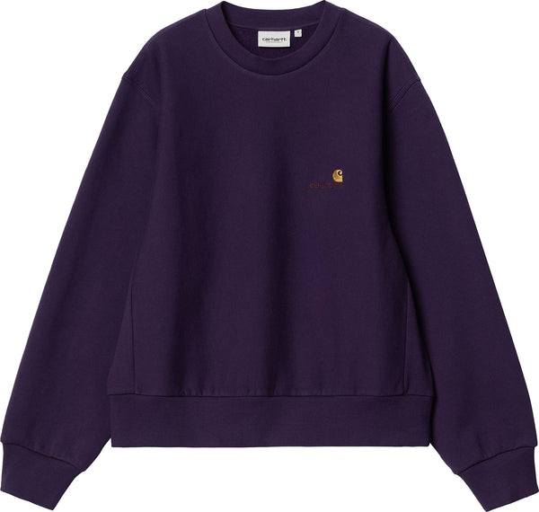 Carhartt Wip felpa W American Script Sweat cassis