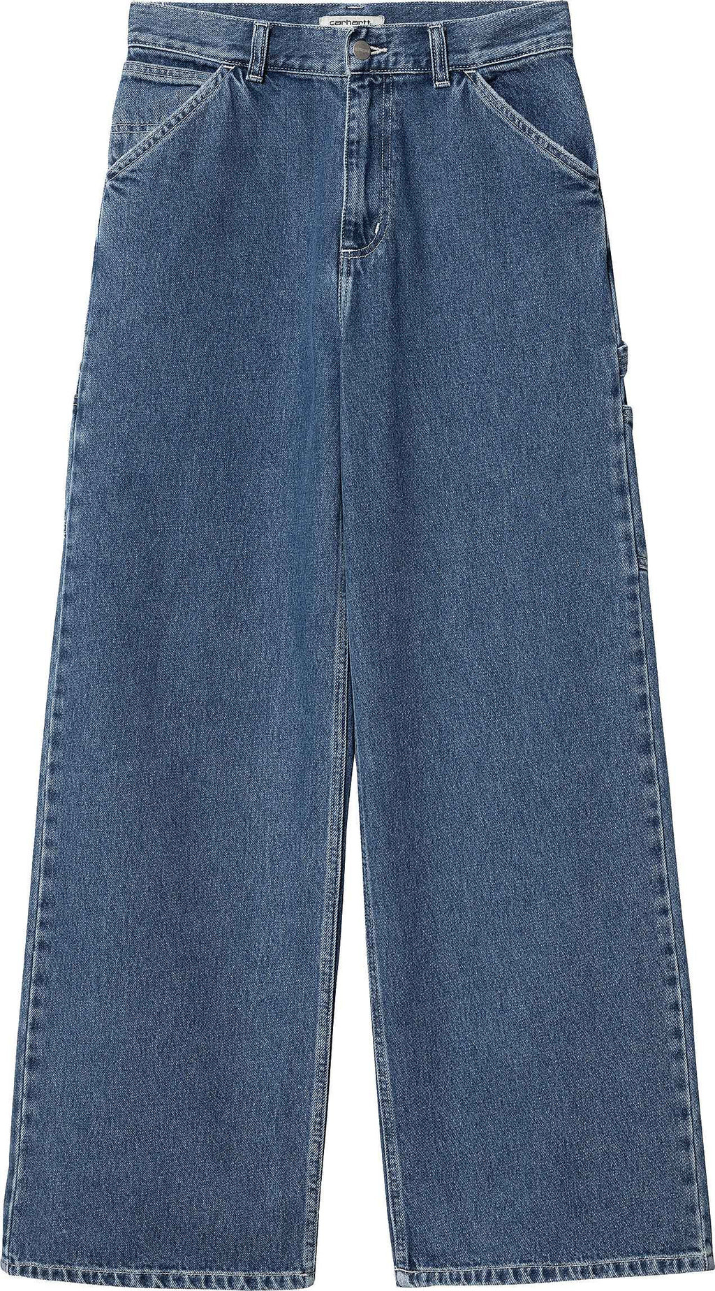  Carhartt Wip Jeans W Jens Pant Blue Stone Washed Donna - 2