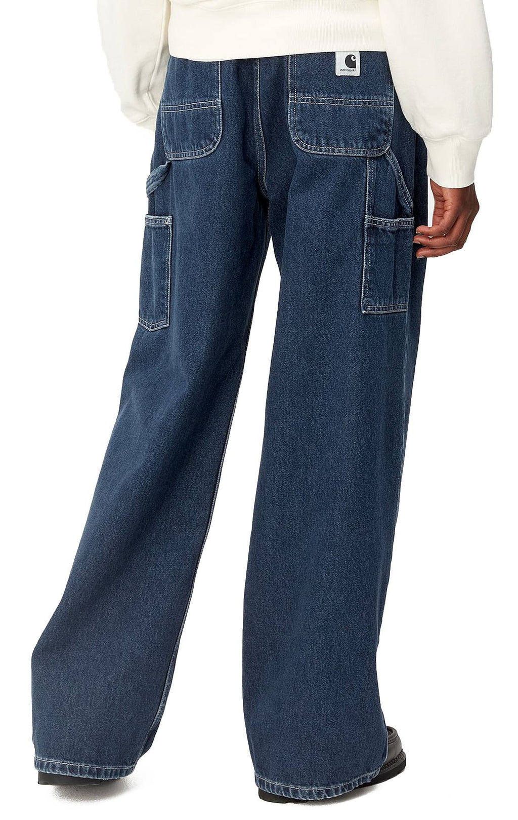  Carhartt Wip Jeans W Jens Pant Blue Stone Washed Donna - 3