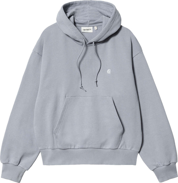 Carhartt Wip felpa W hooded Casey Sweatshirt mirror silver