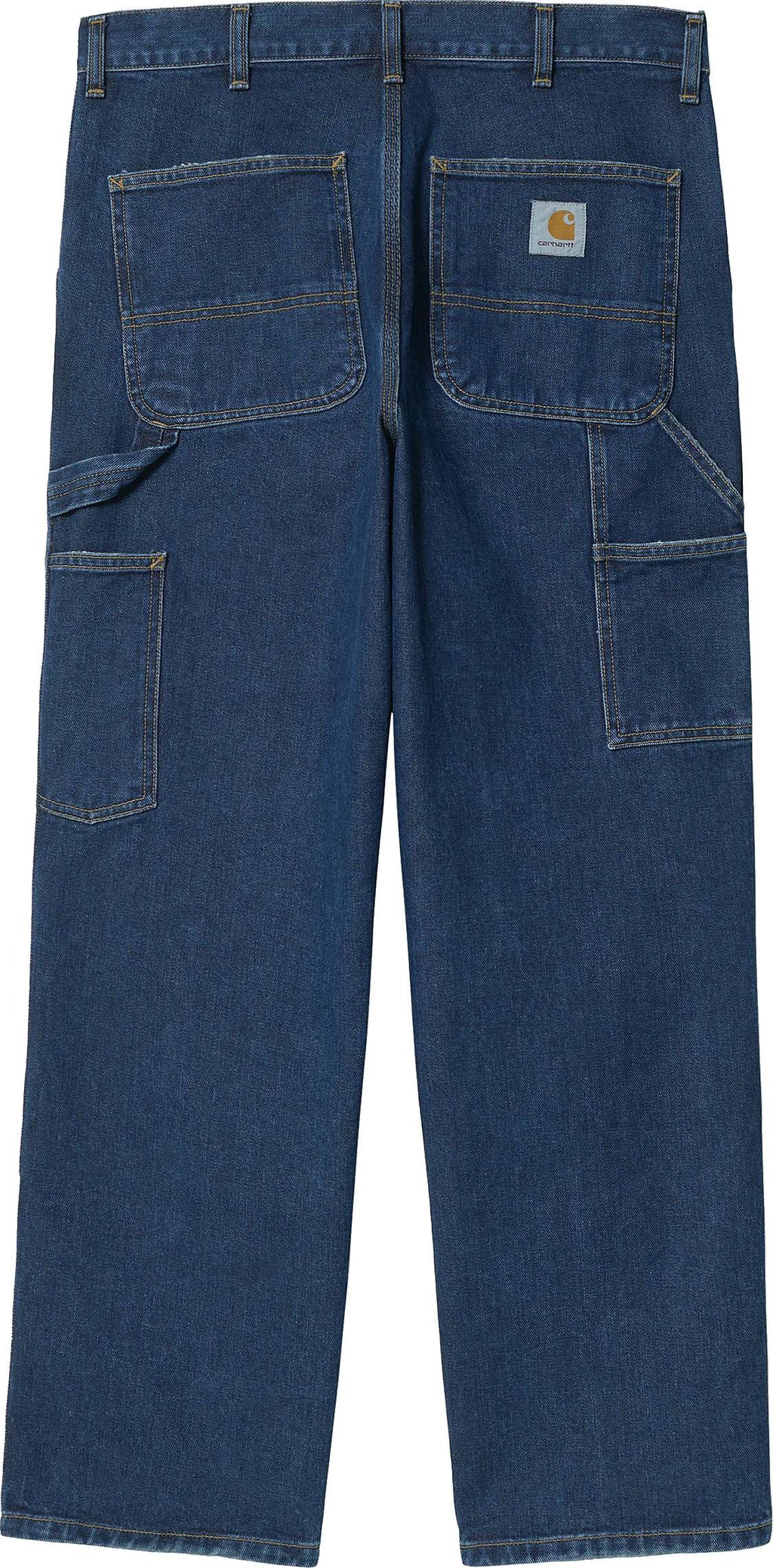  Carhartt Wip Jeans Double Knee Pant Blue Stone Washed Uomo - 2