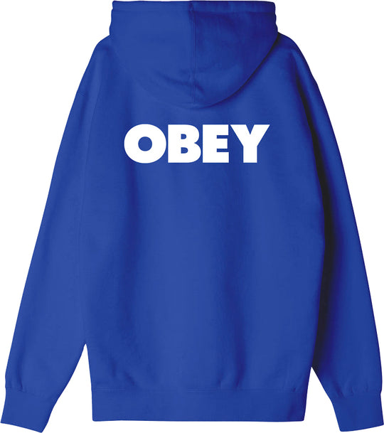  Obey Felpa Bold Hood Fleece Surf Blue Uomo