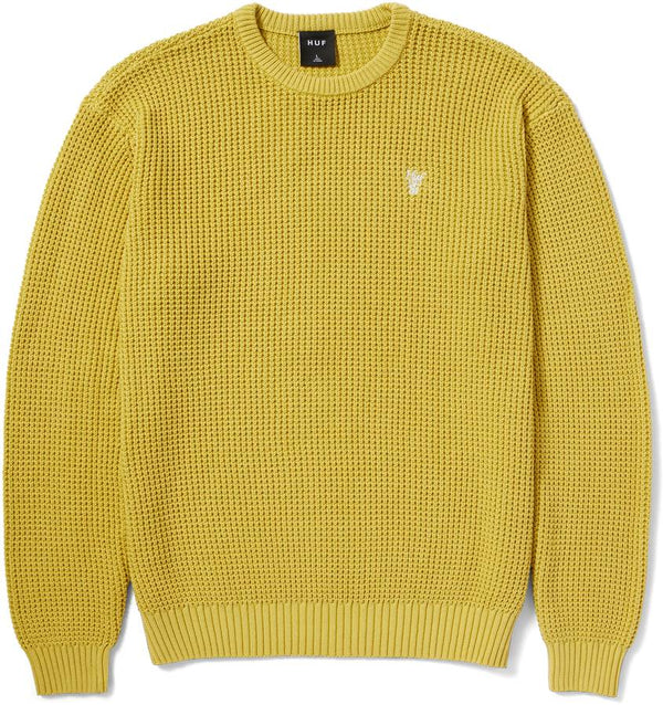 Huf maglione Filmore Waffle Knit Sweater cactus