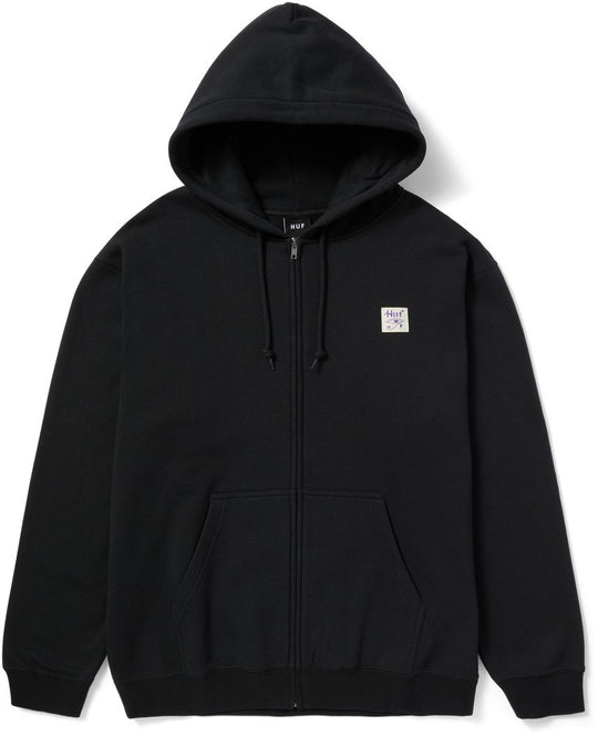  Huf Felpa Horus F/z Hoodie Zip Black Uomo Nero