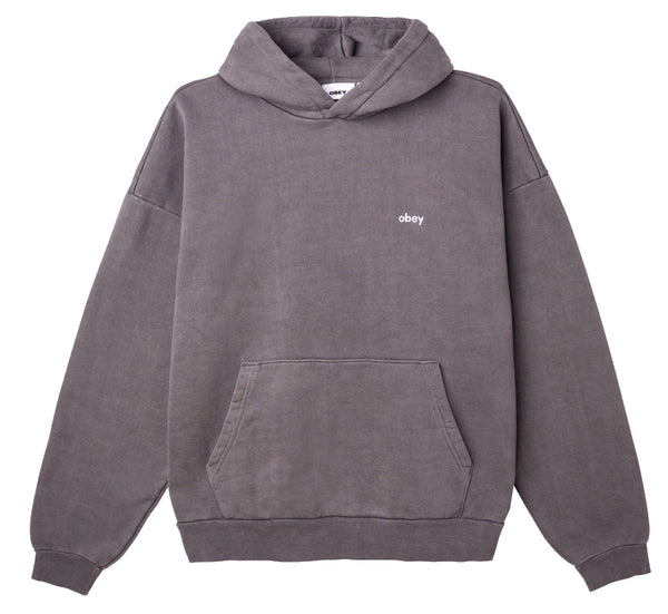 Obey felpa Lowercase Pigment Hood Fleece pigment digital black