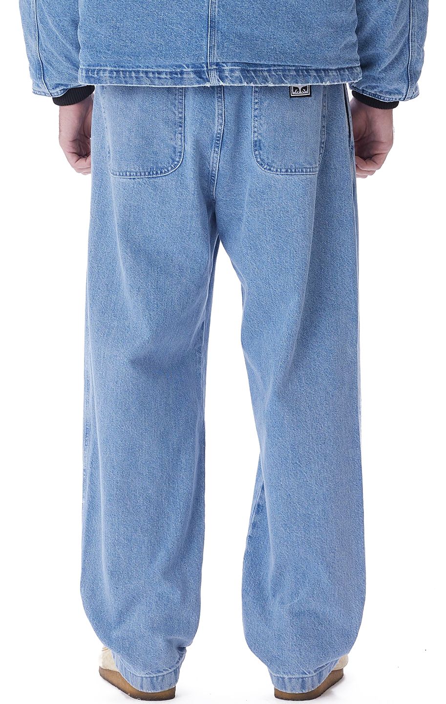  Obey Jeans Easy Denim Pant Light Indigo Blue Uomo - 3