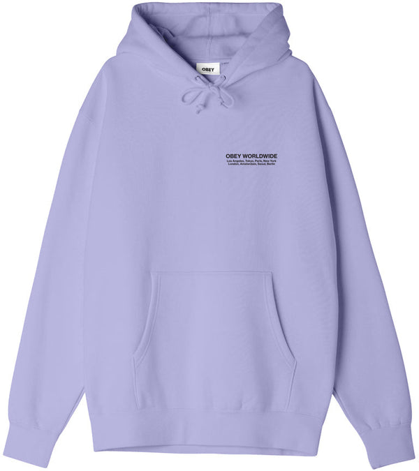 Obey felpa Worldwide Cities Premium Hooded Fleece digital lavander