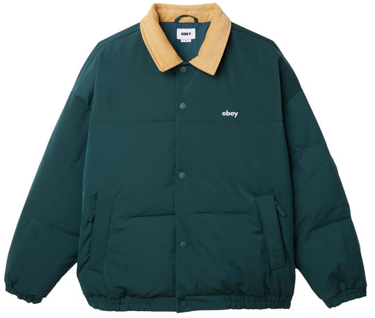  Obey Giacca Whispers Jacket Green Gabels Multi Uomo Verde