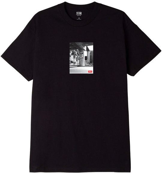  Obey T-shirt Urban Renewal Classic Tee Black Uomo Nero