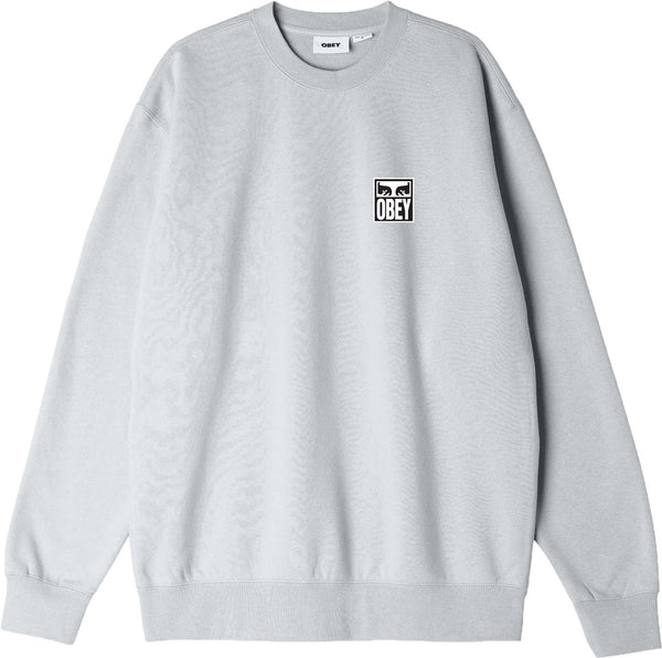 Obey felpa Eyes Icon Crew Fleece heather grey