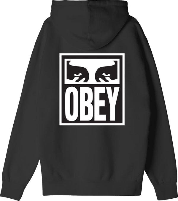 Obey felpa Obey Eyes Icon Hood Fleece black