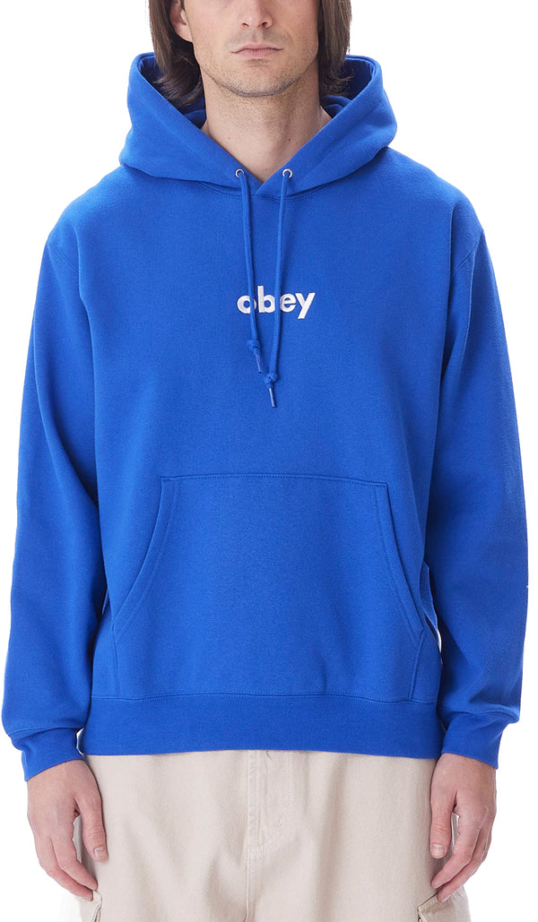 Obey felpa Obey Lowercase Hood surf blue