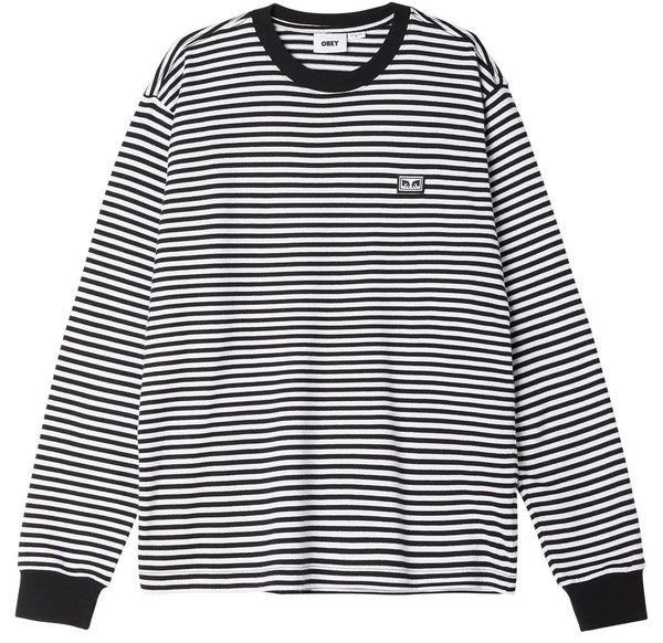 Obey t-shirt Established Works Eyes Stripe Tee black multi