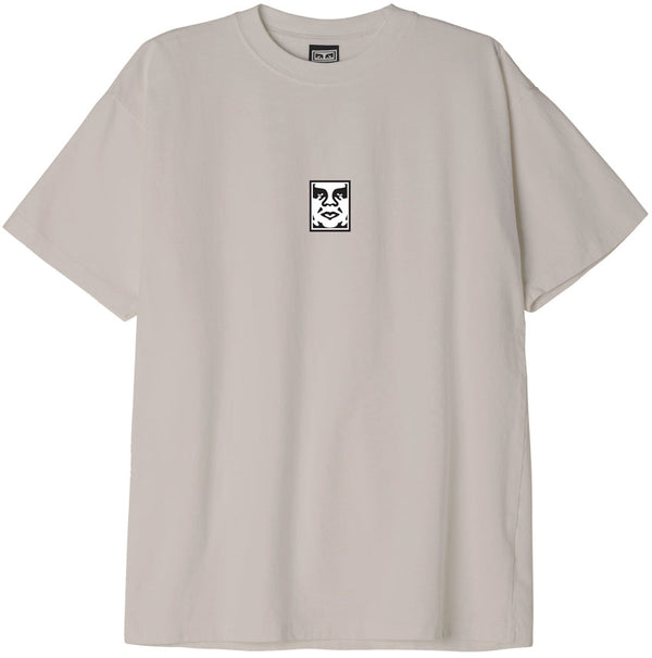 Obey t-shirt Icon Heavyweight Tee silver grey