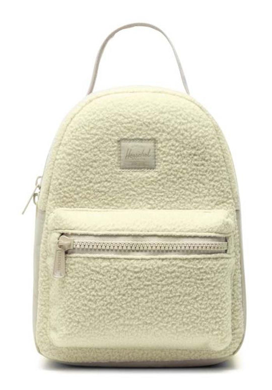  Herschel Zaino Nova Backpack Mini Sherpa Overcast Donna Bianco
