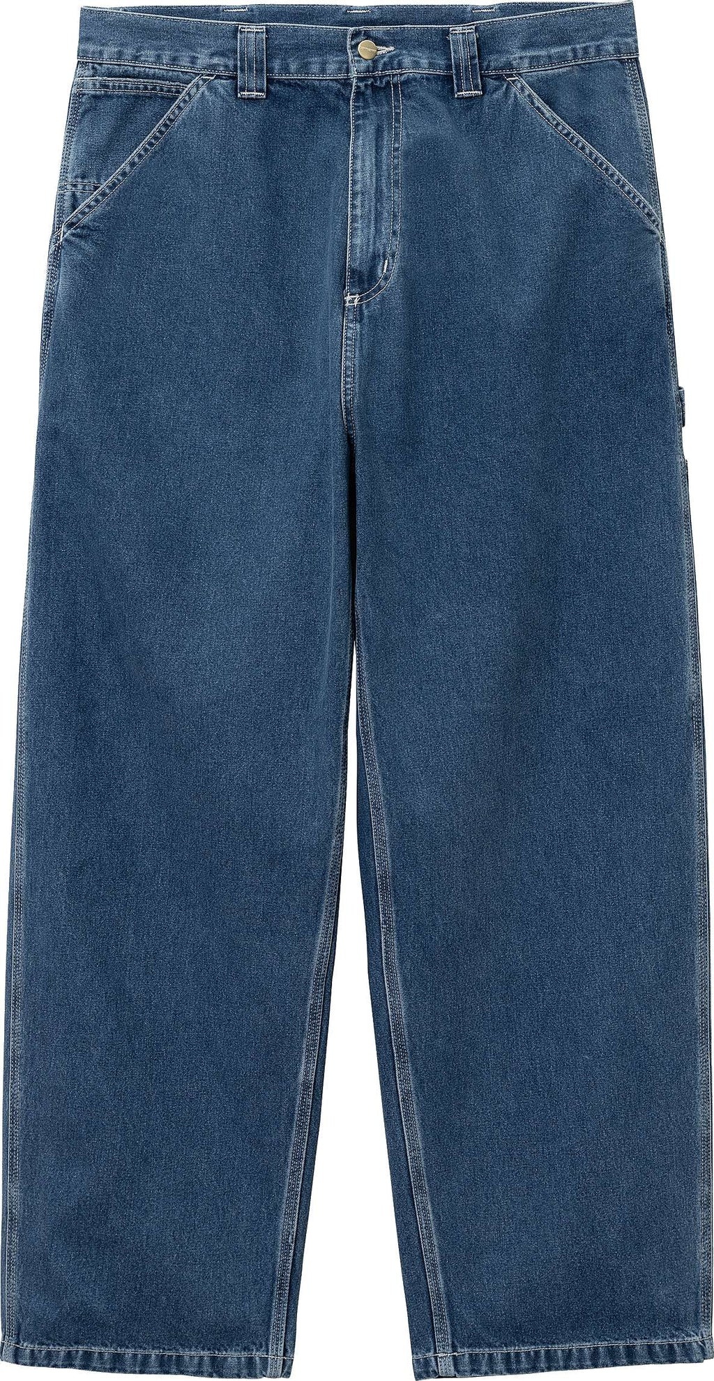  Carhartt Wip Jeans Og Single Knee Pant Blue Stone Washed Uomo - 2