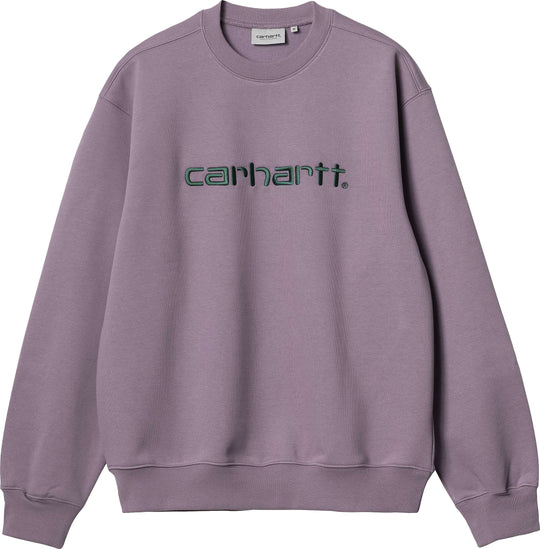  Carhartt Wip Felpa Carhartt Sweat Glassy Purple Discover Uomo Viola