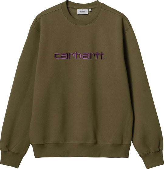  Carhartt Wip Felpa Carhartt Sweat Highland Cassis Uomo Verde